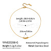 Minimalist 304 Stainless Steel Bean Pendant Necklaces with Round Snake Chains for Women YF8293-1-2