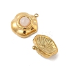 Natural Rose Quartz Pendants STAS-P380-20G-02-2