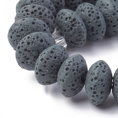 Natural Lava Rock Beads Strands G-F671-01B-19-1