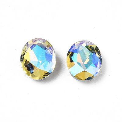 Pointed Back Glass Rhinestone Cabochons MRMJ-N027-006-A01-1