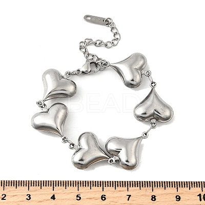 304 Stainless Steel Link Bracelets for Women LS-BJEW-Q041-01D-P-1