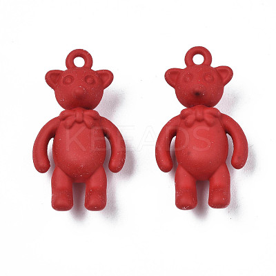 Rack Plating Spray Painted Alloy Pendants PALLOY-N172-001-03-1