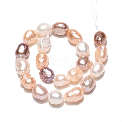 Natural Cultured Freshwater Pearl Beads Strands PEAR-N014-06G-1