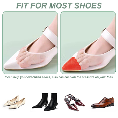 4 Pairs 4 Colors PU Shoe Fillers FIND-GA0004-44B-1