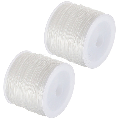2 Rolls Flat Elastic Crystal Spandex String EW-BBC0001-02B-01-1