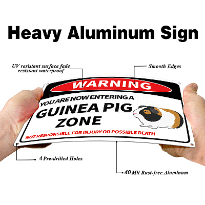UV Protected & Waterproof Aluminum Warning Signs AJEW-WH0111-K32-1