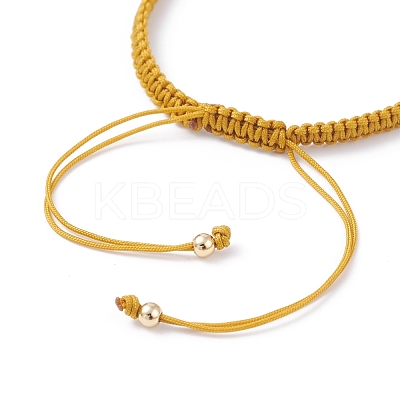 Big Evil Eye Braided Bead Bracelet BJEW-JB07109-02-1
