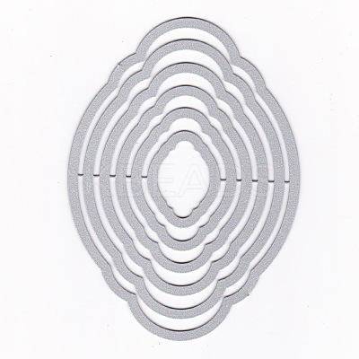 Multilayer Carbon Steel Frame Metal Cutting Dies Stencils DIY-WH0183-25-1