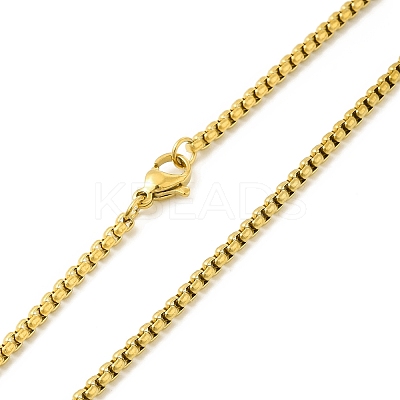 Stainless Steel Virgin Mary Pendant Necklace with Box Chains for Women LS-NJEW-E066-01G-1