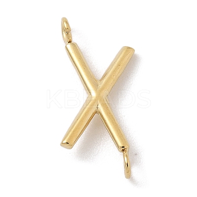 304 Stainless Steel Letter Connector Charms STAS-M108-01G-24-1