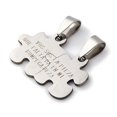 201 Stainless Steel Pendants STAS-Q342-49P-1