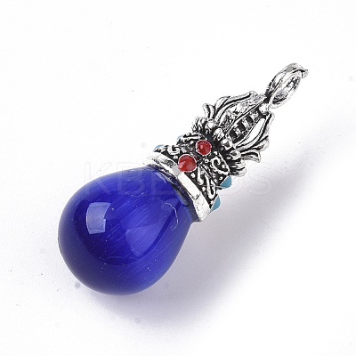 Natural & Synthetic Mixed Gemstone Pendants G-T128-04-1