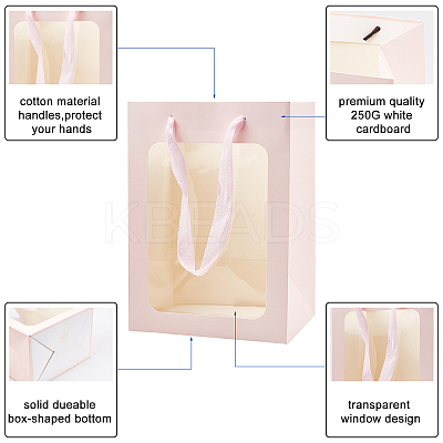 Kraft Paper Bags with Handle AJEW-BC0001-55A-D-1