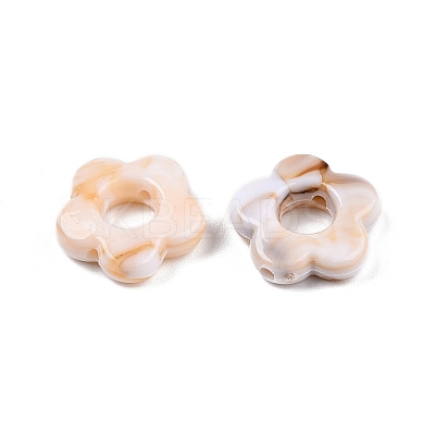 Gradient Color Transparent Acrylic Beads OACR-N137-49D-1
