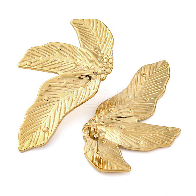 304 Stainless Steel Stud Earrings For Women EJEW-B110-01G-01-1