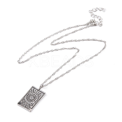 Alloy Pendant Necklaces NJEW-I241-02ASP-02-1