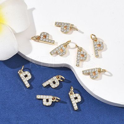 SHEGRACE Brass Micro Pave Clear Cubic Zirconia Pendants XGRQ29086-394G-P-1