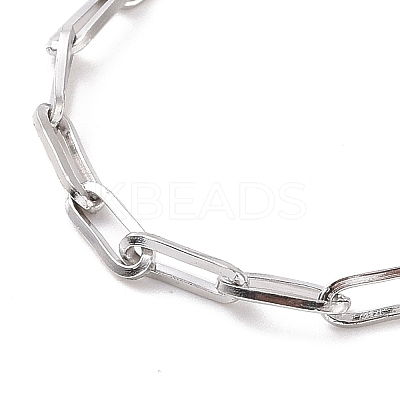 Non-Tarnish 304 Stainless Steel Cable Chain Bracelet for Men Women BJEW-E031-05F-P-1