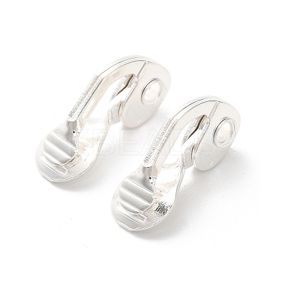Brass Clip-on Earring Findings KK-F907-09S-1