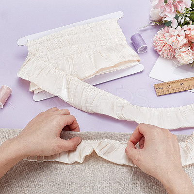 9Yards Chiffon Wrinkles Lace Ribbon OCOR-HY0002-38B-03-1