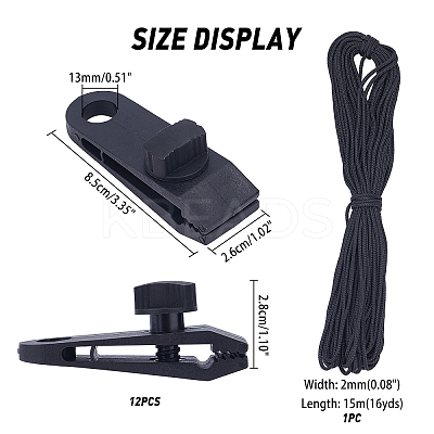 Plastic Camping Tent Clips TOOL-PH0001-36-1