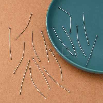 Tarnish Resistant 304 Stainless Steel Ball Head Pins STAS-K146-045-50x0.7mm-1