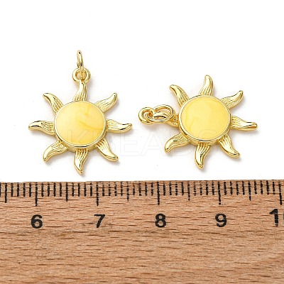 Brass Enamel Pendants LS-FIND-I055-01G-02-1