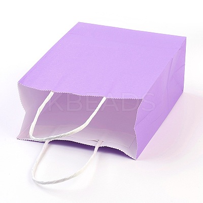 Pure Color Kraft Paper Bags LS-AJEW-G020-C-09-1