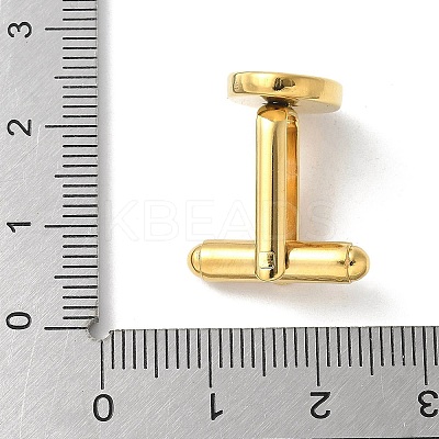304 Stainless Steel Cufflinks LS-STAS-S170-01G-1