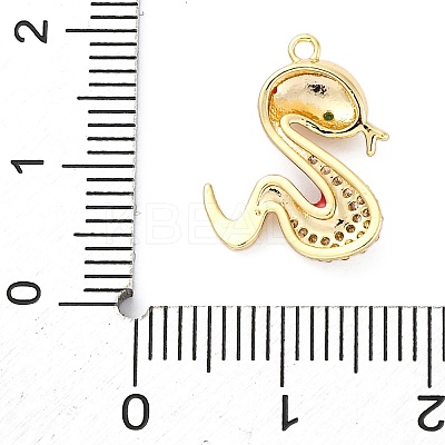 Brass Micro Pave Cubic Zirconia Pendants KK-A240-24G-1