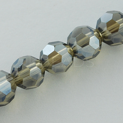 Electroplate Glass Bead Strands EGLA-R015-8mm-M-1