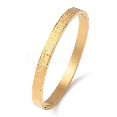304 Stainless Steel Hinged Bangles for Women BJEW-B161-10G-1