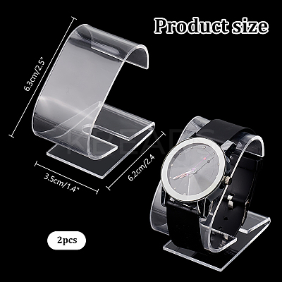 Acrylic Watch Display Stands LS-ODIS-WH0086-130-1
