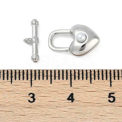 Brass Toggle Clasps KK-K391-08P-1