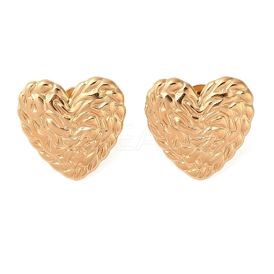 Ion Plating(IP) 304 Stainless Steel Stud Earrings for Women EJEW-L272-035G-1
