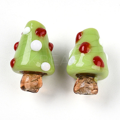 Handmade Lampwork Bumpy Beads X1-LAMP-T022-02A-05-1