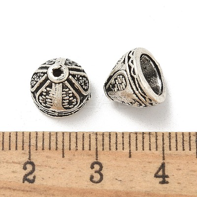 Tibetan Style Alloy Bead Cone TIBE-P003-72AS-1