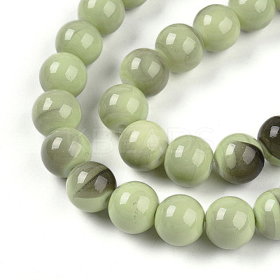 Baking Paint Glass Beads X1-DGLA-N013-10mm-05-1