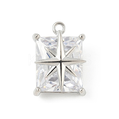 Brass Micro Pave Cubic Zirconia Pendants LS-KK-M326-21P-1