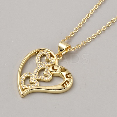 Brass Jewelry Set with Cubic Zirconia SJEW-F223-03-1