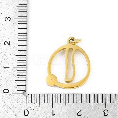 304 Stainless Steel Pendants LS-STAS-R137-01G-O-1