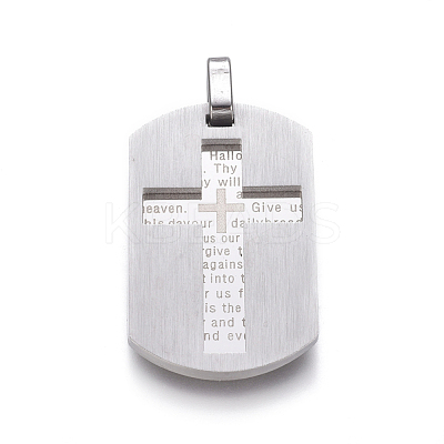 304 Stainless Steel Pendants STAS-G195-29-1