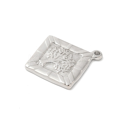 304 Stainless Steel Pendants STAS-L022-041P-1