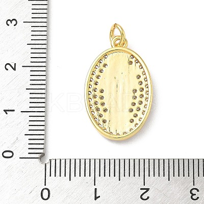 Brass Micro Pave Cubic Zirconia Pendants KK-D426-13A-G-1