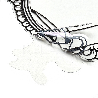 10Pcs 10 Styles Vintage Lace Waterproof PET Stickers Sets DIY-M066-05E-1
