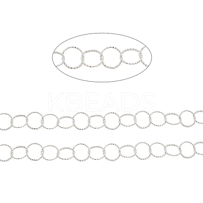 Non-Tarnish 304 Stainless Steel Ring Rolo Chains STAS-D084-34P-1