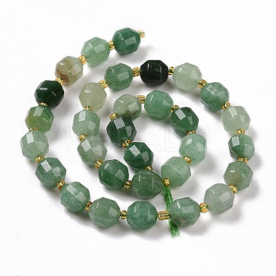 Natural Green Aventurine Beads Strands G-G990-F03-1