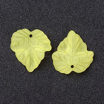 Autumn Theme Transparent Frosted Acrylic Pendants LS-X-PAF002Y-17-1