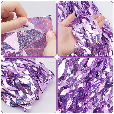 Plastic Foil Fringe Curtains AJEW-WH0314-685-1