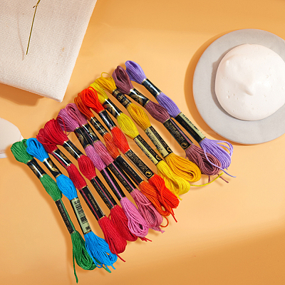 6-Ply Polyester Embroidery Floss OCOR-WH20074-01A-03-1